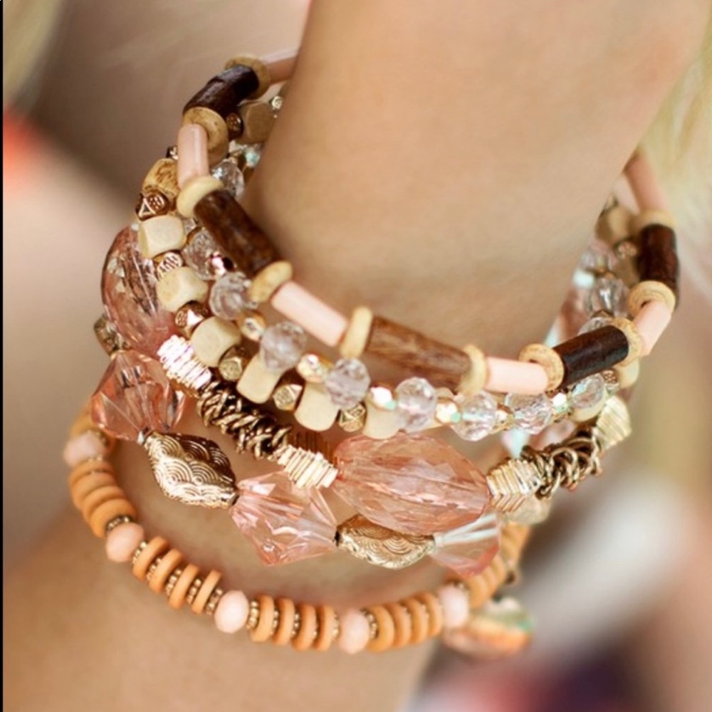 🌊 Pink Sands Stackable Bracelet